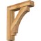 Ekena Millwork Imperial Block Rough Sawn Bracket w/ Offset Brace, Western Red Cedar, 6"W x 26"D x 30"H BKT0604X26X30IMP05RWR - alternate 1